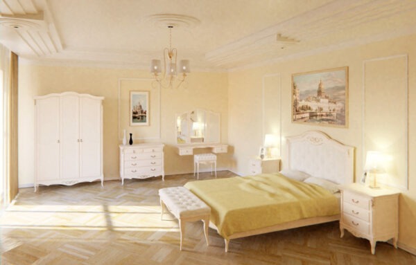 GW-303 Тумба прикроватная 3 ящика слоновая кость RAL 9010