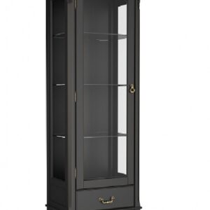 BW-601-R Витрина для гостиной чёрная