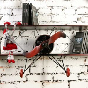Air2 Черная книжная полка Самолет