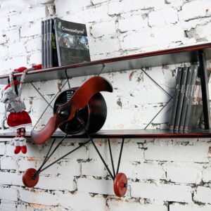 Air2 Черная книжная полка Самолет