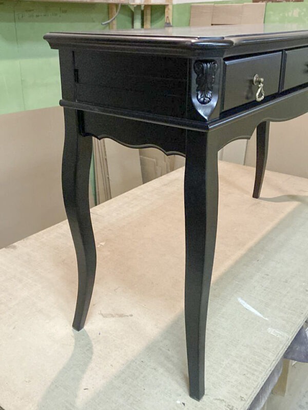 BW-903 Стол-консоль 3 ящика чёрный без состаривания